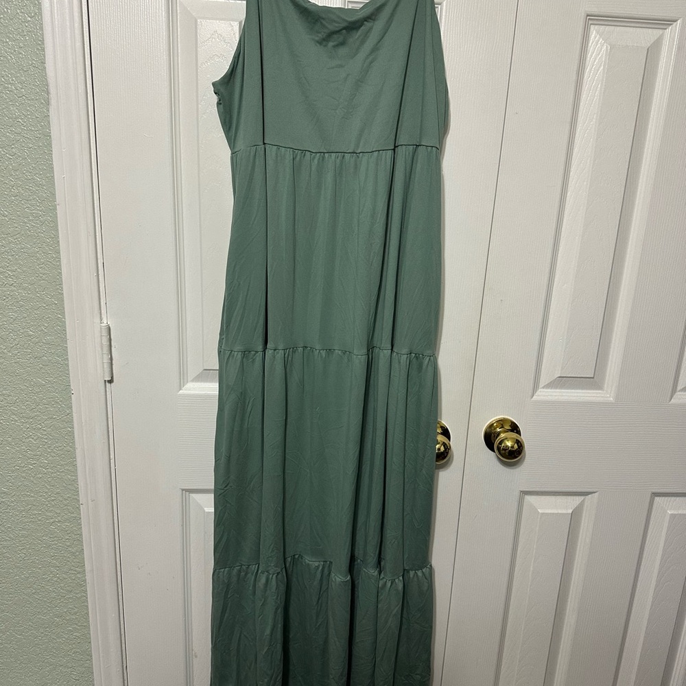 NWT Kohl's Sage Green Maxi Dress XXL